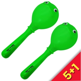 [5+1이벤트] BUZZ 개구리 마라카스 1쌍 M25 그린