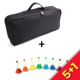 [5+1이벤트] SOL 핸드터치벨 8음 Rainbow색상 (C64~C76)+BUZZ 핸드벨 8음 전용 가방 EFC-68RB+BU-HBAG