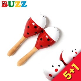 [5+1이벤트] BUZZ 무당벌레 마라카스 2개 1쌍 2012-1A
