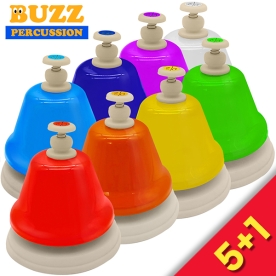 [5+1이벤트] BUZZ 레인보우 터치벨 데스크벨 8음 HTB-8