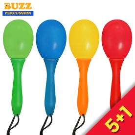 [5+1이벤트] BUZZ 플라스틱 미니 마라카스 4컬러 2개1쌍 M22-1