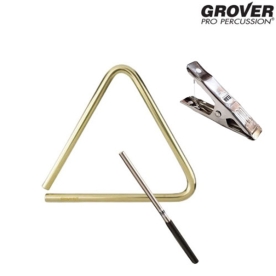 Grover Bronze Series 트라이앵글 6인치 Brozne 비터, 홀더, 가방포함 TR-B-6+ELAN-TH3+ELAN-TB70