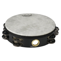 Remo 파이버스킨 Quadura 블랙 탬버린 8인치 TA-5208-70
