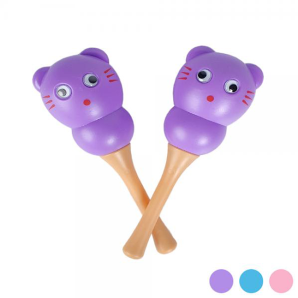 HAOSEN 하오센 고양이 캐릭터 마라카스 보라 HM-150 HAOSEN 하오센 고양이 캐릭터 마라카스 보라 HM-150