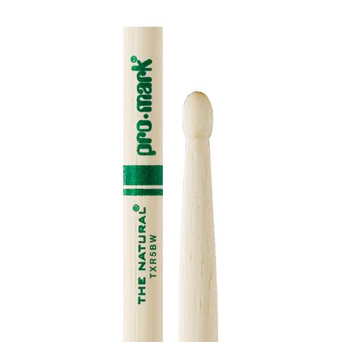 Promark 히코리 내추럴 우드팁 드럼스틱 TXR5BW Promark 히코리 내추럴 우드팁 드럼스틱 TXR5BW