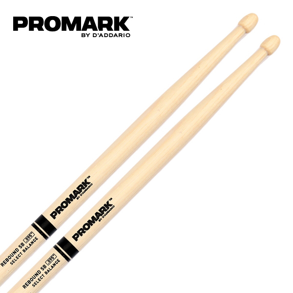 Promark 히코리 5B 에이콘 우드팁 드럼스틱 RBH595AW Promark 히코리 5B 에이콘 우드팁 드럼스틱 RBH595AW