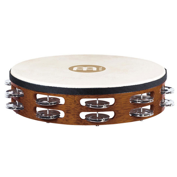 Meinl 메이늘 더블 가죽 탬버린 10인치 African Brown TAH2AB Meinl 메이늘 더블 가죽 탬버린 10인치 African Brown TAH2AB