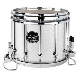 Mapex 퀀텀 엑스티 마칭 스네어 드럼 14X12 실버 다이아몬드 대즐 QCX1412S-CK-CC