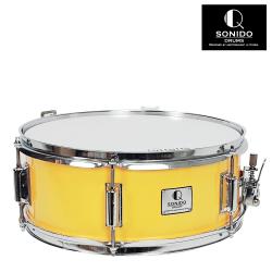 SONIDO 작은북 스네어드럼 14x5.5인치 옐로우 전용멜빵 스틱증정