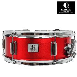 SONIDO 작은북 스네어드럼 14x5.5인치 와인펄 전용멜빵 스틱 증정