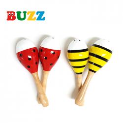 BUZZ 곤충 마라카스(꿀벌+무당벌레) 2종세트 2012-1A+2012-2A