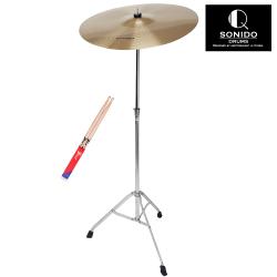 SONIDO 스탠드심벌 20인치세트 심벌+스탠드+스틱 ED-20STAND