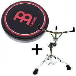 Meinl 12인치 고무 연습패드 + 스네어 스탠드 MPP-12+JB-S-2C