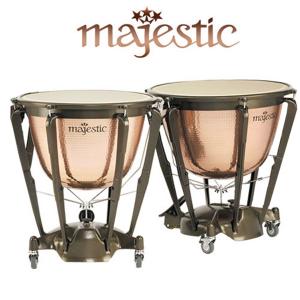 Majestic 심포닉 팀파니 Hammered Copper Deep Cambered 26+29인치 2개 1조 큰사이즈 몸통(케틀)(Majestic 커버 포함) MP2600AH+MP2900AH