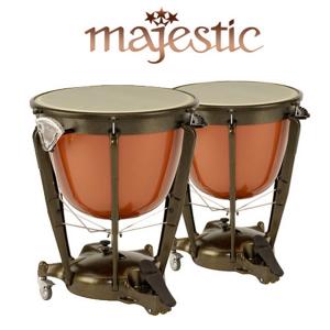 Majestic 심포닉 팀파니 유리섬유(Fiberglass) 작은사이즈 몸통(Parabolic) 26+29인치 2개 1조 (Majestic 커버 포함) MPF2600A+MPF2900A