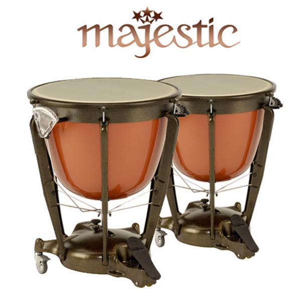 Majestic 심포닉 팀파니 유리섬유(Fiberglass) 작은사이즈 몸통(Parabolic) 26+29인치 2개 1조 (Majestic 커버 포함) MPF2600A+MPF2900A