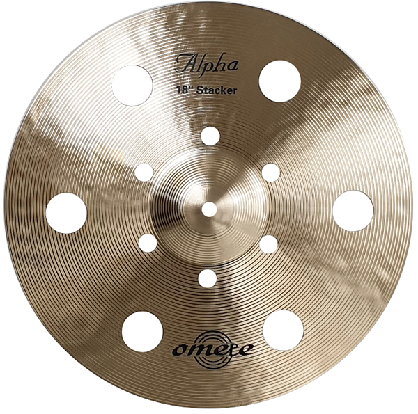 Omete 오메테 Alpha Series 12홀 O-zone Stacker 심벌 18인치 OAP18-12CO Omete 오메테 Alpha Series 12홀 O-zone Stacker 심벌 18인치 OAP18-12CO