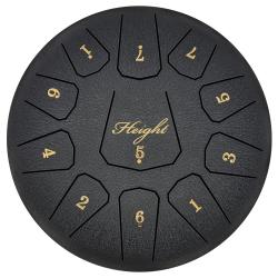 HEIGHT 스틸 텅드럼 블랙 10인치 11음계 C키 TGD04-BL-10 케이스포함 풀패키지