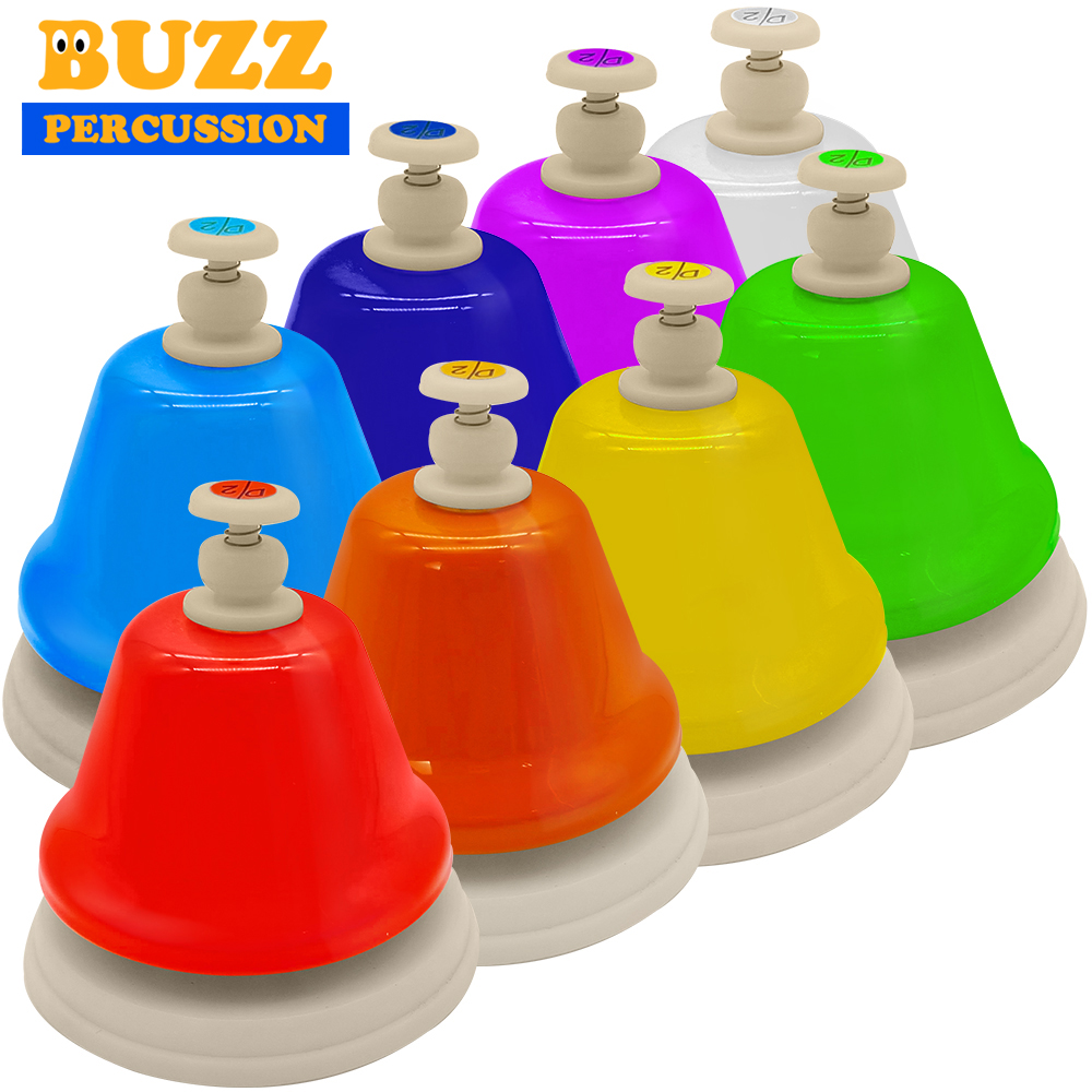 BUZZ 레인보우 터치벨 데스크벨 8음 HTB-8 BUZZ 레인보우 터치벨 데스크벨 8음 HTB-8
