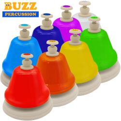 BUZZ 레인보우 터치벨 데스크벨 8음 HTB-8