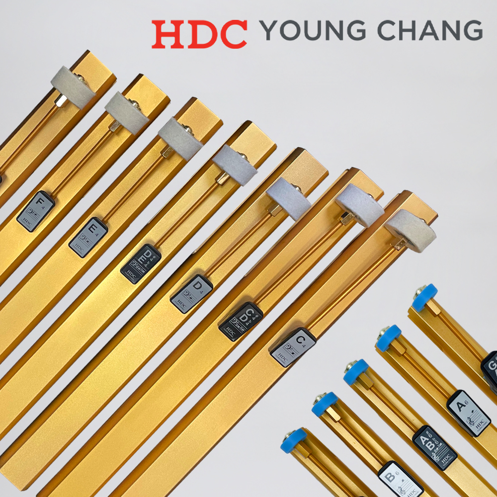 영창 톤차임 YCTC-12 교육용 악기 고급케이스 포함 12음 골드