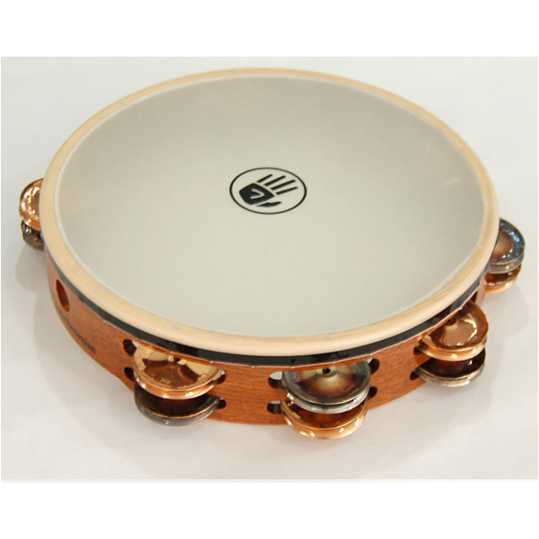 BlackSwamp 10인치 더블탬버린 Chromium/Bronze Remo Synthetic 가죽 TC1S #ST