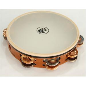 BlackSwamp 10인치 더블탬버린 Chromium/Bronze Remo Synthetic 가죽 TC1S #ST
