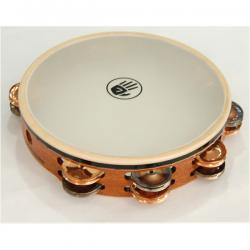 BlackSwamp 10인치 더블탬버린 Chromium/Bronze Remo Synthetic 가죽 TC1S #ST