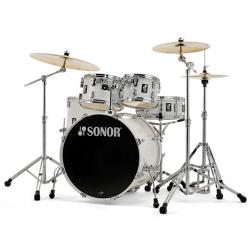 Sonor AQ1 Stage 5기통 드럼세트 Piano White HS2000 하드웨어포함 17500413