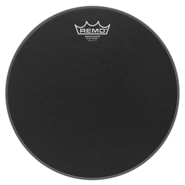 REMO BA-0813-ES 레모 앰배서더 블랙 스웨이드 헤드 13인치 REMO BA-0813-ES 레모 앰배서더 블랙 스웨이드 헤드 13인치