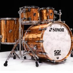 Sonor SQ2 5기통 드럼세트 African Marble 마운트플래이트장착 탐홀더포함 하드웨어미포함