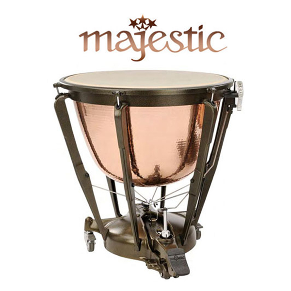 Majestic 심포닉그랜드 팀파니 Hammered Copper Deep Cambered 32인치 큰사이즈 몸통(케틀) Clutch 페달 GR3200AH