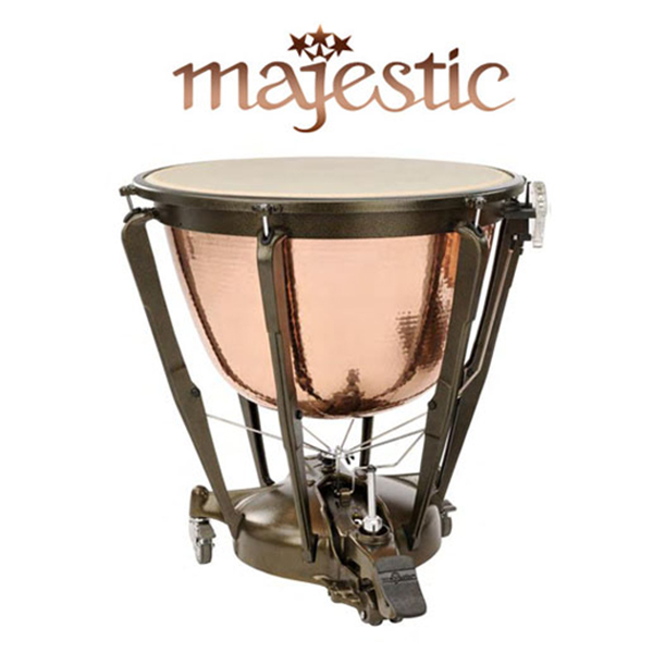Majestic 심포닉그랜드 팀파니 Hammered Copper Deep Cambered 23인치 큰사이즈 몸통(케틀) Clutch 페달 GR2300AH