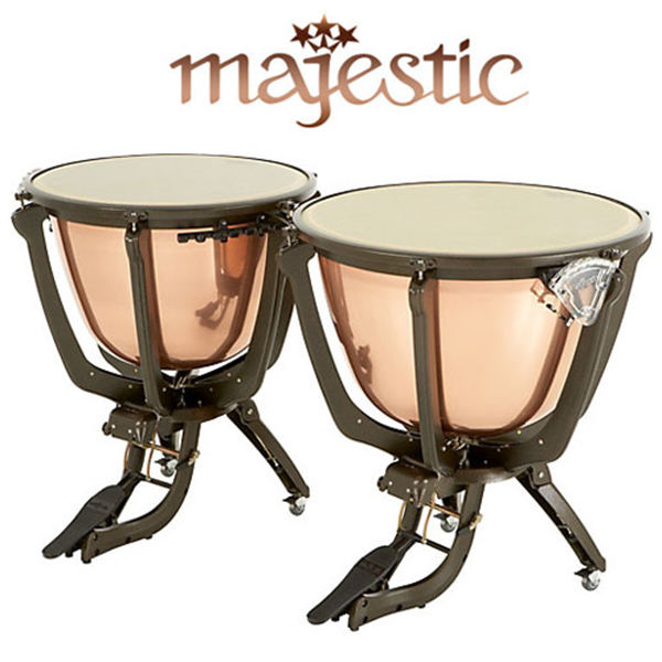 Majestic Prophonic(프로포닉) 팀파니 Hammered Copper Deep Cambered 23,32인치 2개 1세트 큰사이즈 몸통(케틀) PR2300AH + PR3200AH