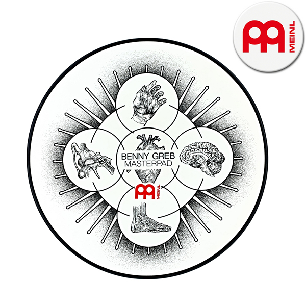 Meinl (메이늘) Benny Greb 베니그랩 12인치 고무연습패드 스네어 스탠드 별도 MPP-12-BG Meinl (메이늘) Benny Greb 베니그랩 12인치 고무연습패드 스네어 스탠드 별도 MPP-12-BG