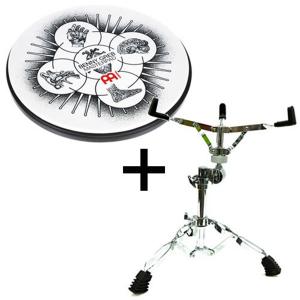 Meinl (메이늘) Benny Greb 베니그랩 12인치 고무연습패드 스네어 스탠드 포함 MPP-12-BG+JB-S-2C