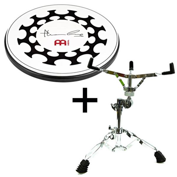 Meinl (메이늘) Thomas Lang 토마스랭 12인치 고무연습패드 스네어 스탠드 포함 MPP-12-TL+JB-S-2C Meinl (메이늘) Thomas Lang 토마스랭 12인치 고무연습패드 스네어 스탠드 포함 MPP-12-TL+JB-S-2C