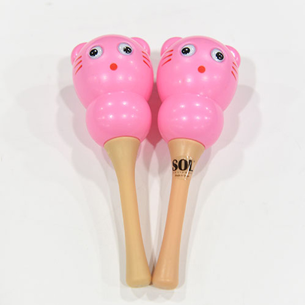 SOL 미니 고양이 마라카스 1쌍 분홍 HM-152 SOL 미니 고양이 마라카스 1쌍 분홍 HM-152