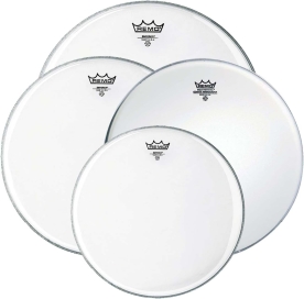 Remo Emperor 10", 12", 16" Clear (탐탐헤드) + Ambassador Coated 14" (스네어헤드) 4장 세트 PP-1860-BE