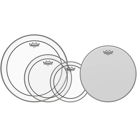 Remo Pinstripe 10", 12", 16" Clear (탐탐헤드) + Ambassador Coated 14" (스네어헤드) 4장 세트 PP-1870-PS