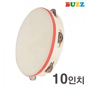 BUZZ 라인 가죽 탬버린 10인치 STH10-8