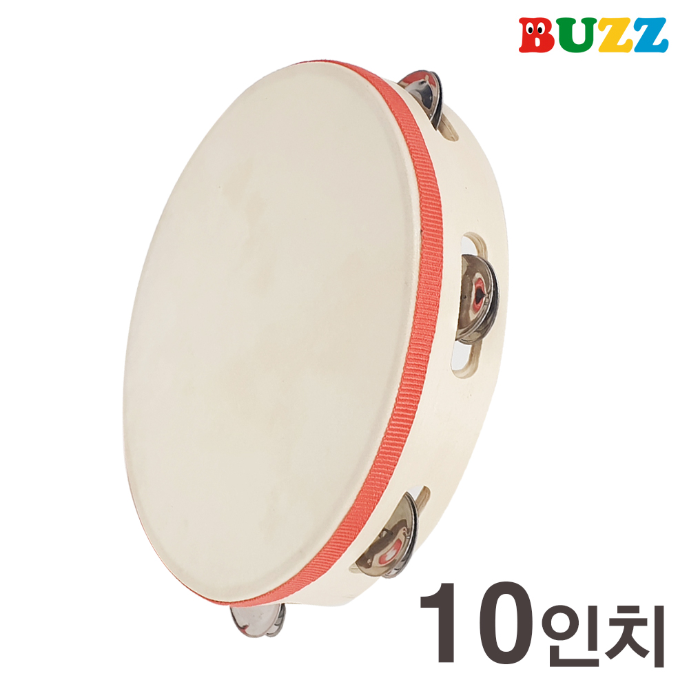 BUZZ 라인 가죽 탬버린 10인치 STH10-8