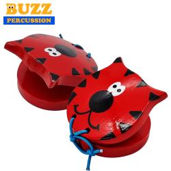 BUZZ 고양이 우드 캐스터네츠 1쌍 BU-G11
