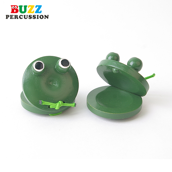 BUZZ 개구리 우드 캐스터네츠 1쌍 BU-G10-4