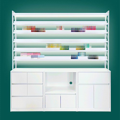 LED 로건킹 1800 진열장 <small>[네일가구선반]</small>