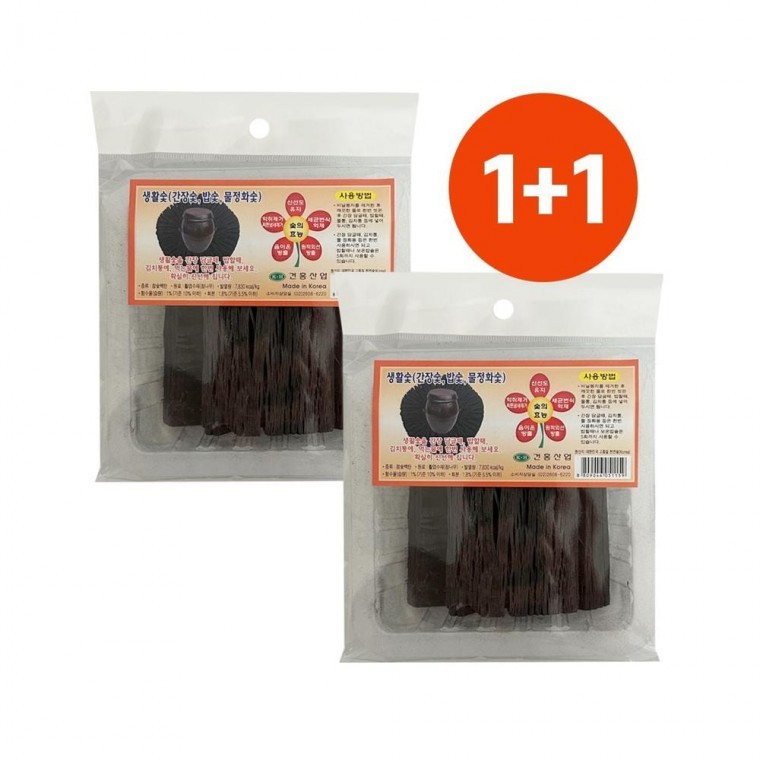 루미나D 참숯 1+1 백탄 생활 정제 간장 밥 물정화 탈취