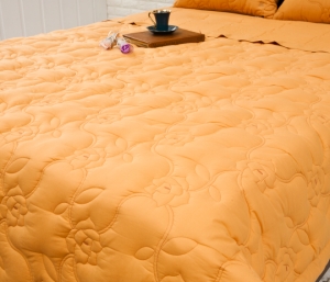 황토차렵이불_줄기장미