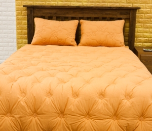 황토차렵이불_장미무늬