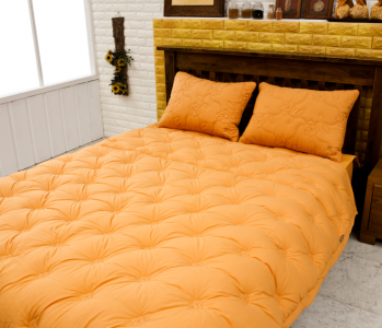 황토차렵이불_장미무늬