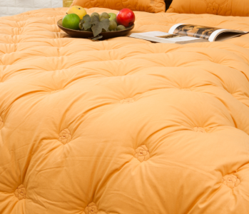 황토차렵이불_장미무늬